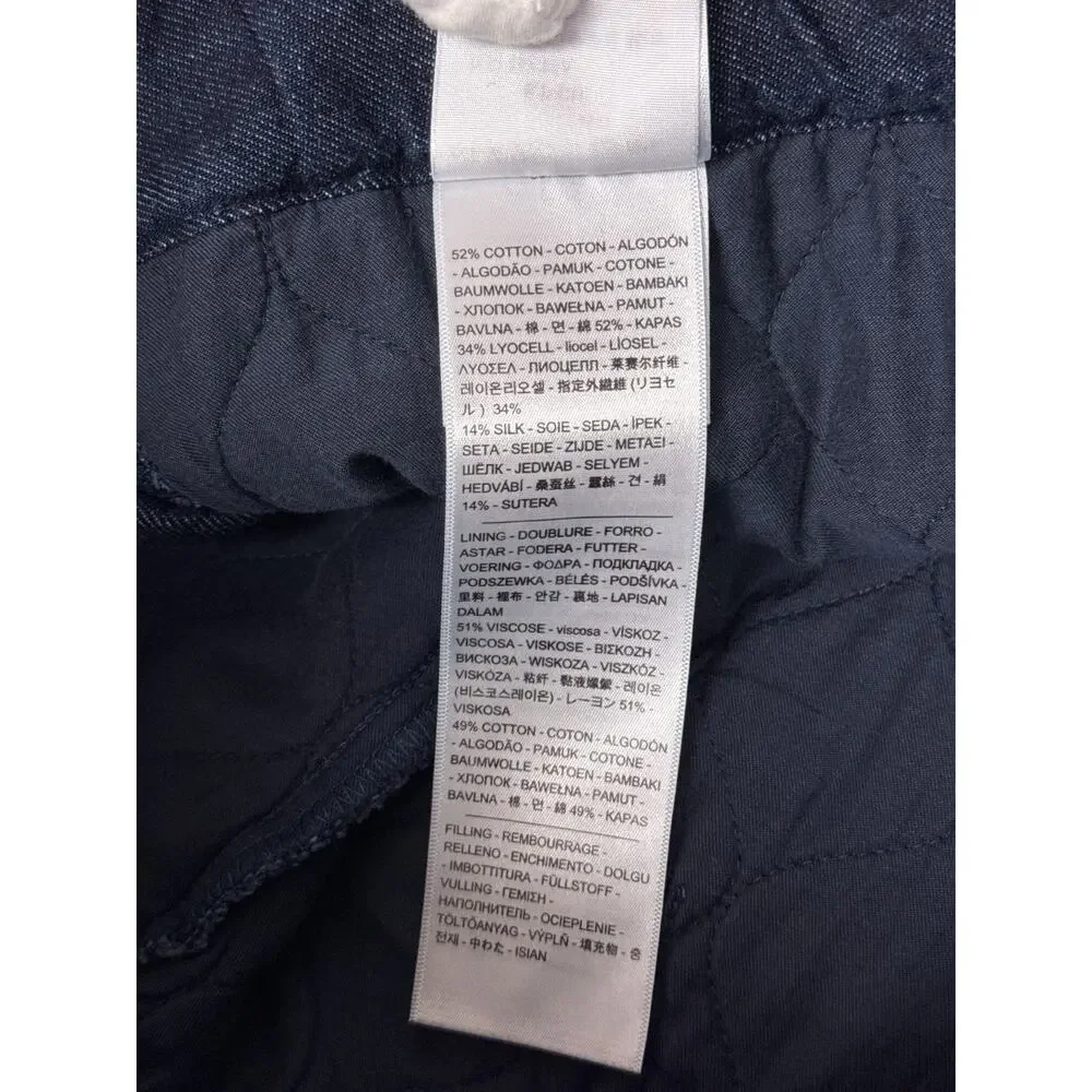 Levis Pants Small Womens Made & Crafted Roamer Quilted Relaxed Fit Cropped